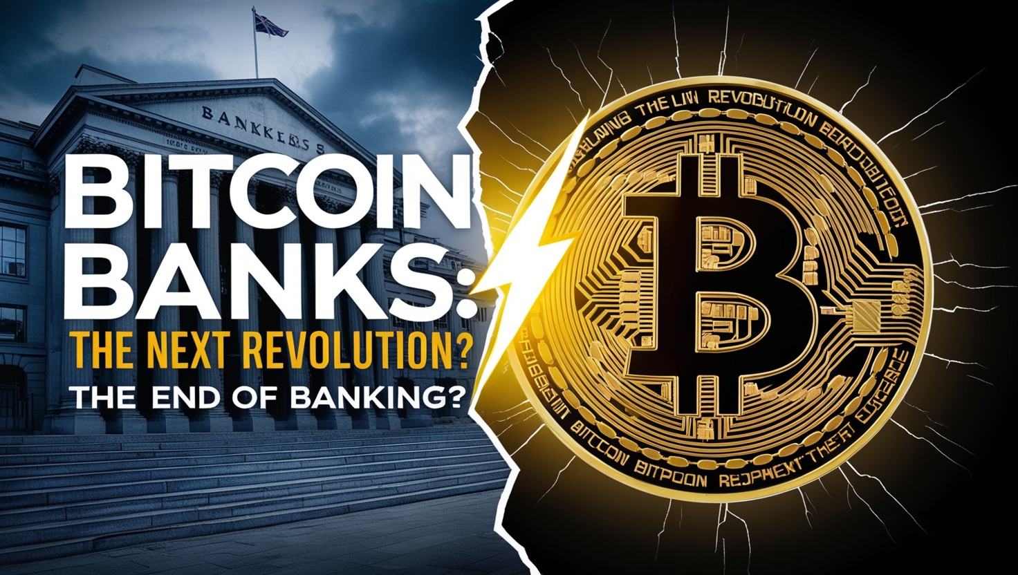 a bitcoin and a building