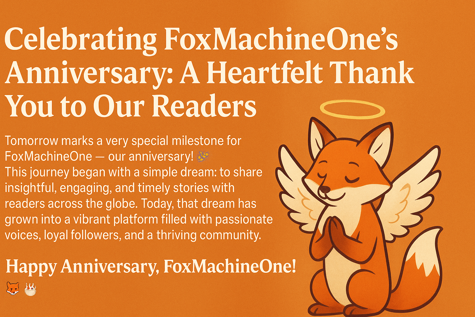FOXMACHINEONE ANNIVERSARY